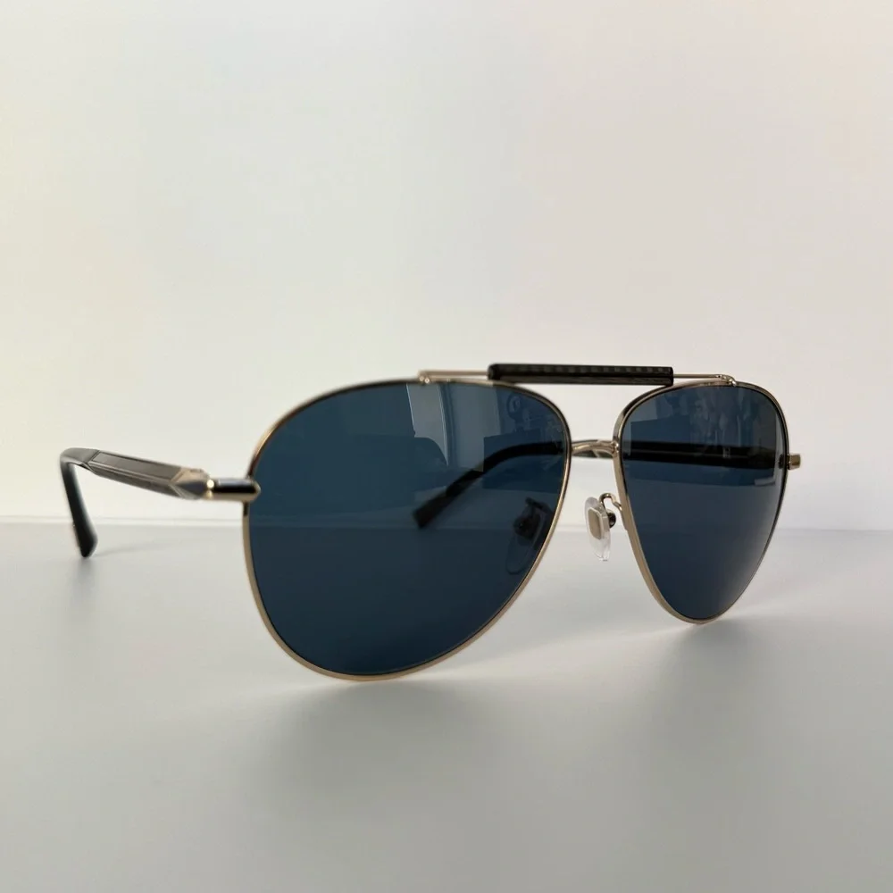 NEW!!! CHOPARD men aviator sunglasses SCH C94 300P Retail 850$
